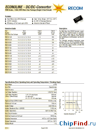 Datasheet RBM-3.33.3D manufacturer Recom